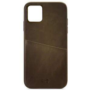 Senza Desire Leather Cover with Card Slot Apple iPhone 11 Burned Olive