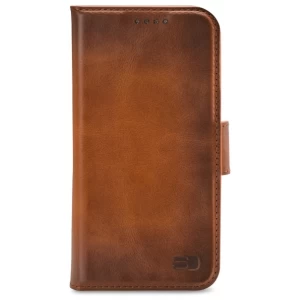 Senza Desire Leather Wallet Apple iPhone 13 Mini Burned Cognac