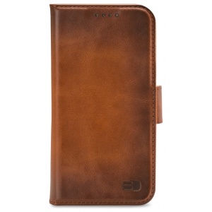 Senza Desire Leather Wallet Apple iPhone 13 Pro Burned Cognac